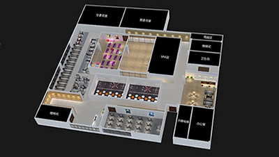 1700m² Gym Set Configuration