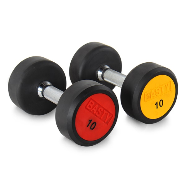 DP04A Wholesale Customize Color Rubber Dumbbell With Factory Price