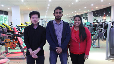 Customer From Sri Lanka Came To China Select and Purchase Gym Equipment