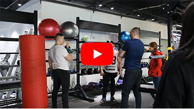 Customers from Russia are testing gym equipment in BFT Fitness.