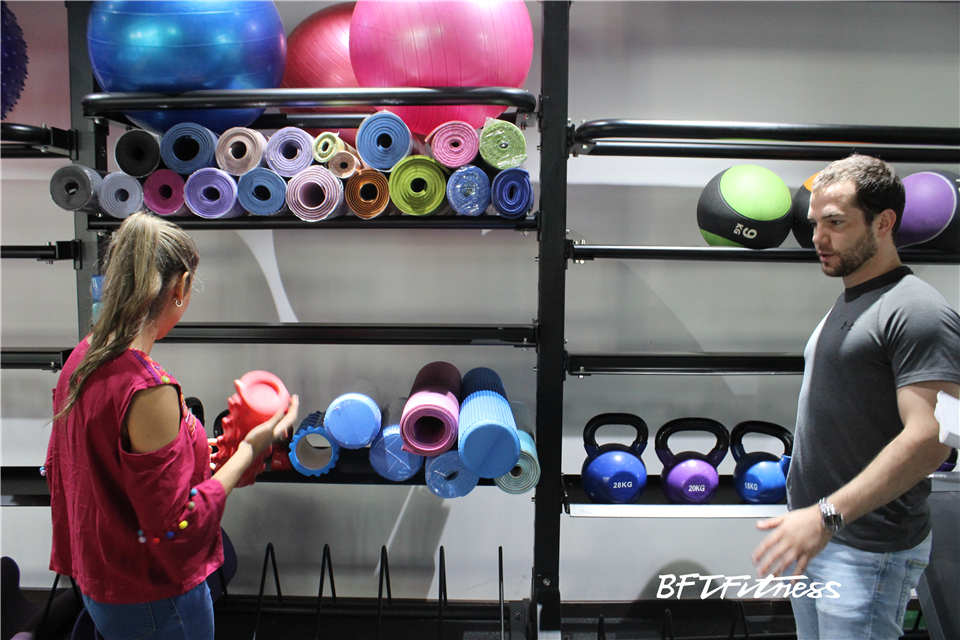 Customers Testing Fitness Equipment In BFT Fitness Show Room