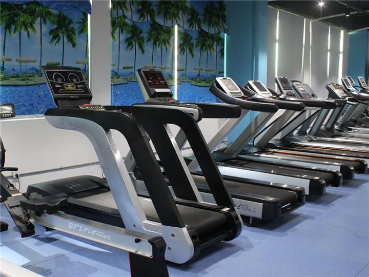 Commercial treadmill showroom
