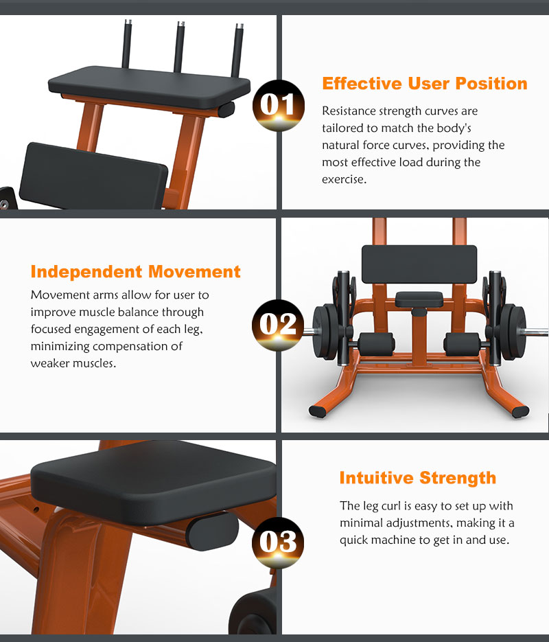 BFT5014 Kneeling Leg Curl - Plate Loaded Machine