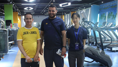 Algerian customers purchase China fitness equipment